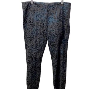 Saks Fifth Avenue Black Label Brocade Floral Pant